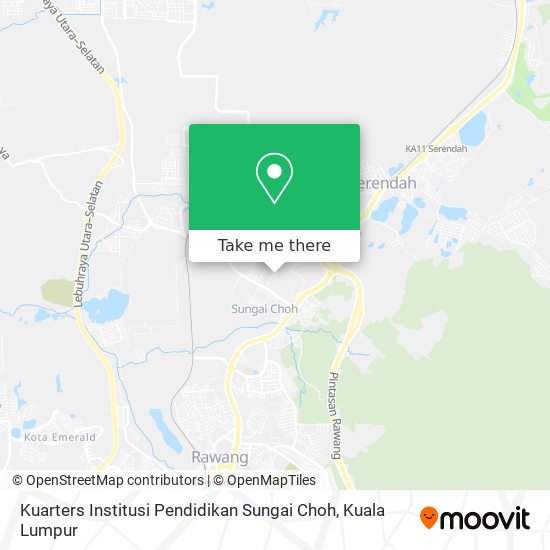 Kuarters Institusi Pendidikan Sungai Choh map