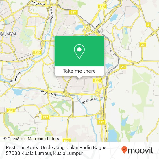 Restoran Korea Uncle Jang, Jalan Radin Bagus 57000 Kuala Lumpur map