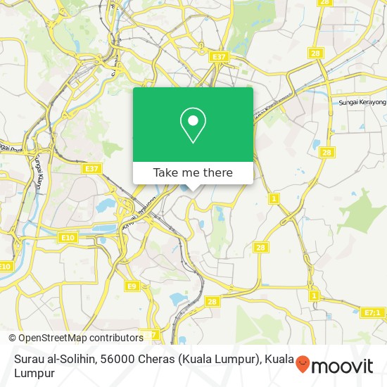 Surau al-Solihin, 56000 Cheras (Kuala Lumpur) map