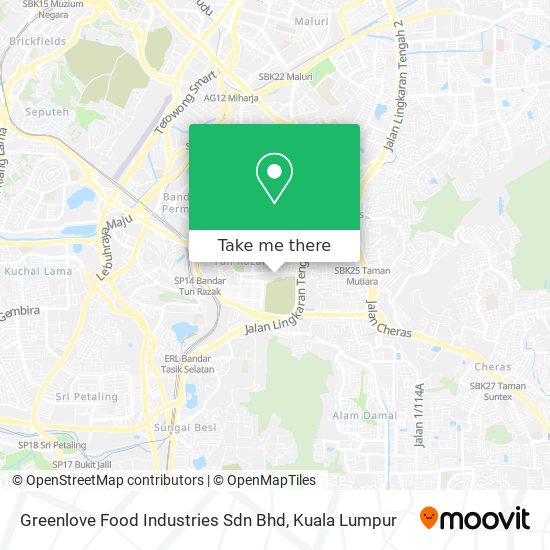 Peta Greenlove Food Industries Sdn Bhd
