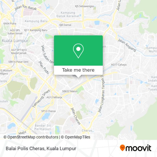 Balai Polis Cheras map