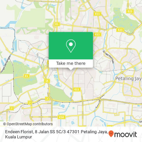 Endeen Florist, 8 Jalan SS 5C / 3 47301 Petaling Jaya map