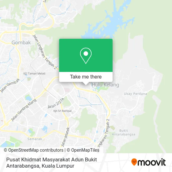 Pusat Khidmat Masyarakat Adun Bukit Antarabangsa map