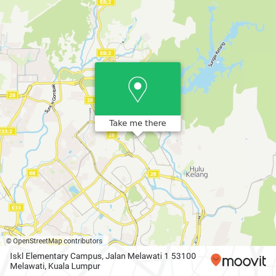 Iskl Elementary Campus, Jalan Melawati 1 53100 Melawati map