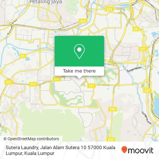 Sutera Laundry, Jalan Alam Sutera 10 57000 Kuala Lumpur map