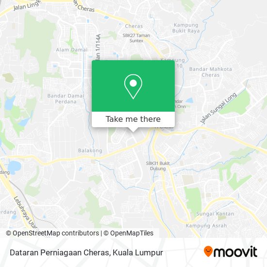 Dataran Perniagaan Cheras map