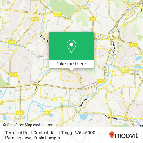 Termical Pest Control, Jalan Tinggi 6 / 6 46000 Petaling Jaya map