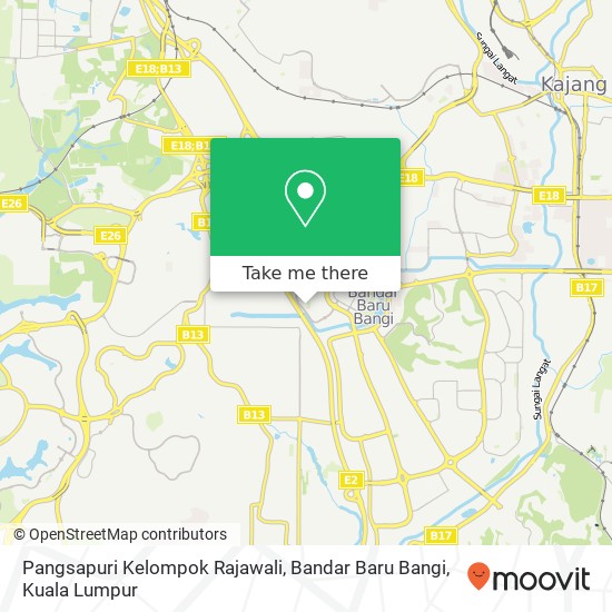 Pangsapuri Kelompok Rajawali, Bandar Baru Bangi map