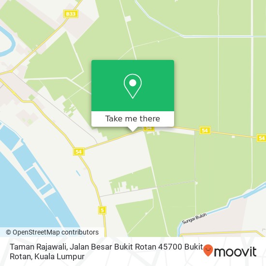 Peta Taman Rajawali, Jalan Besar Bukit Rotan 45700 Bukit Rotan