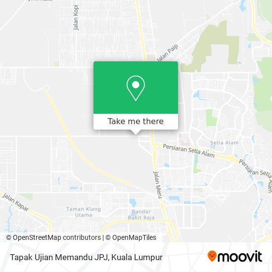 Tapak Ujian Memandu JPJ map