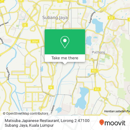 Matsuba Japanese Restaurant, Lorong 2 47100 Subang Jaya map