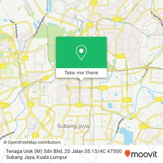 Peta Tenaga Unik (M) Sdn Bhd, 20 Jalan SS 15 / 4C 47500 Subang Jaya