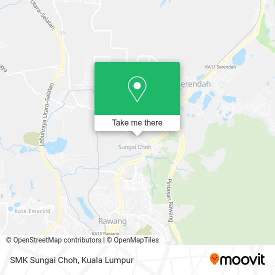 SMK Sungai Choh map