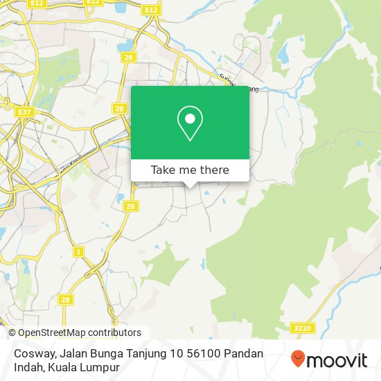 Cosway, Jalan Bunga Tanjung 10 56100 Pandan Indah map