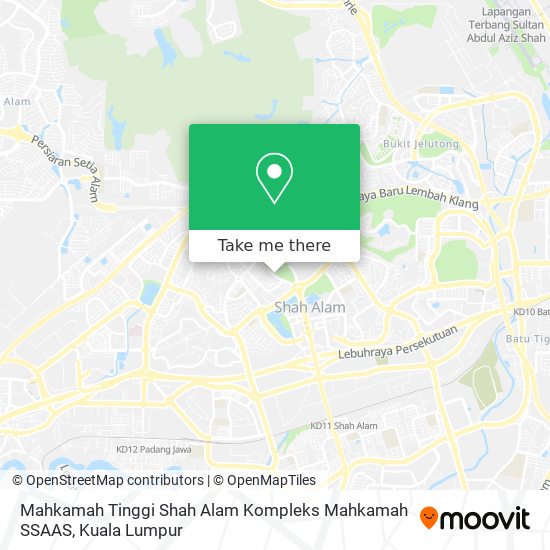 Peta Mahkamah Tinggi Shah Alam Kompleks Mahkamah SSAAS