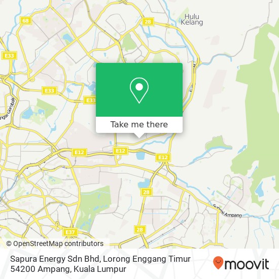 Sapura Energy Sdn Bhd, Lorong Enggang Timur 54200 Ampang map