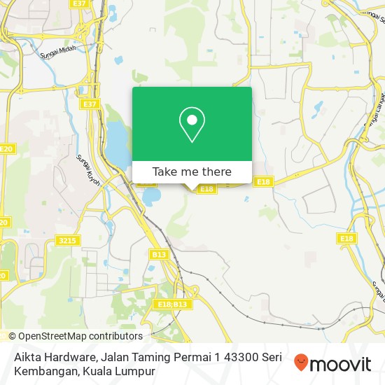 Aikta Hardware, Jalan Taming Permai 1 43300 Seri Kembangan map