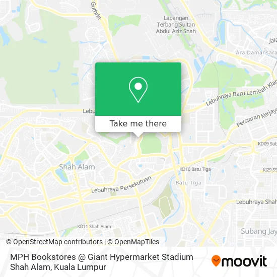 How To Get To Mph Bookstores Giant Hypermarket Stadium Shah Alam By Bus Or Mrt Lrt