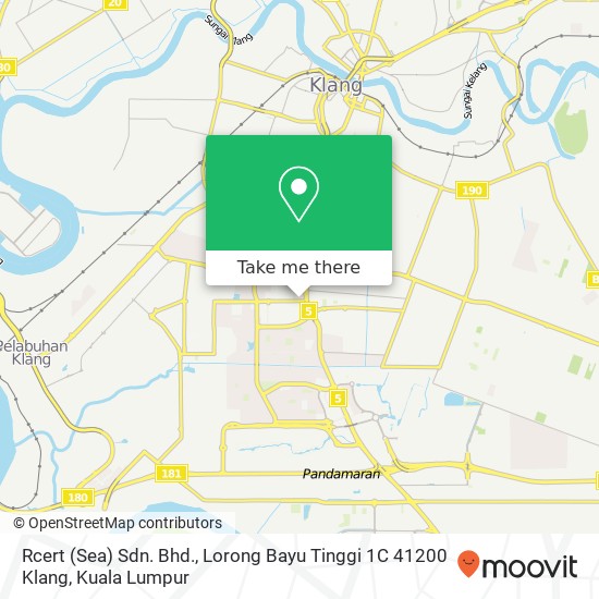 Rcert (Sea) Sdn. Bhd., Lorong Bayu Tinggi 1C 41200 Klang map