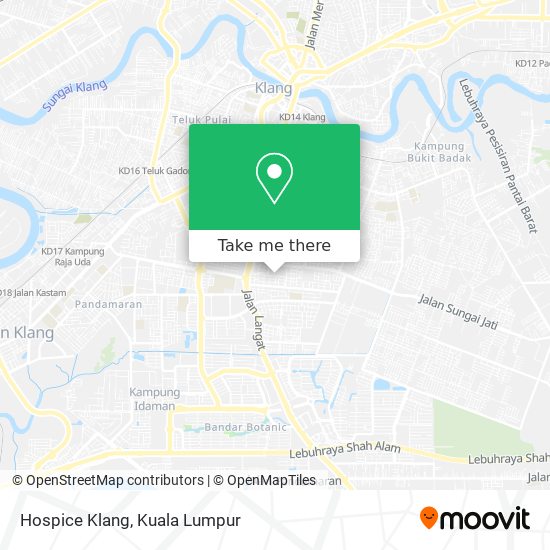 Hospice Klang map