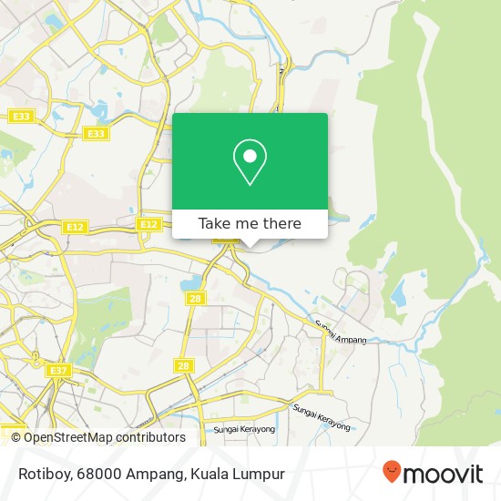 Rotiboy, 68000 Ampang map