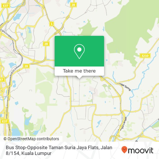 Bus Stop-Opposite Taman Suria Jaya Flats, Jalan 8 / 154 map