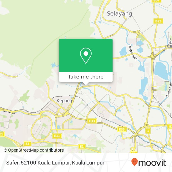 Safer, 52100 Kuala Lumpur map