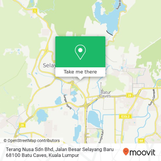 Terang Nusa Sdn Bhd, Jalan Besar Selayang Baru 68100 Batu Caves map