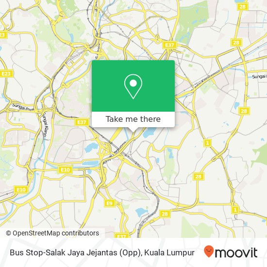 Bus Stop-Salak Jaya Jejantas (Opp) map