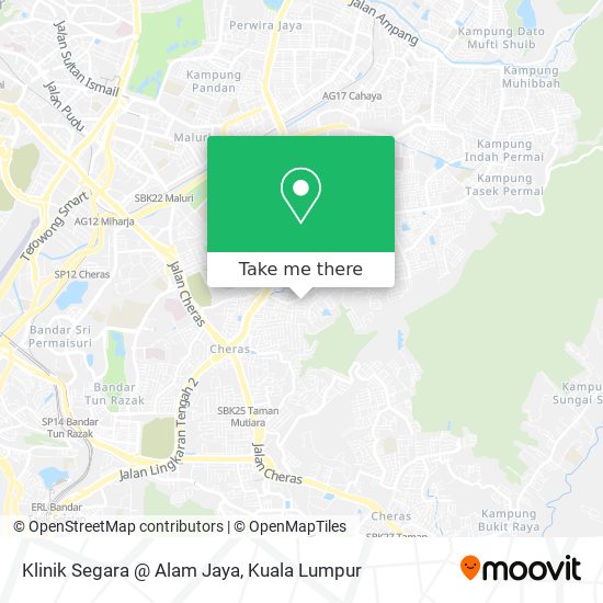 Klinik Segara @ Alam Jaya map