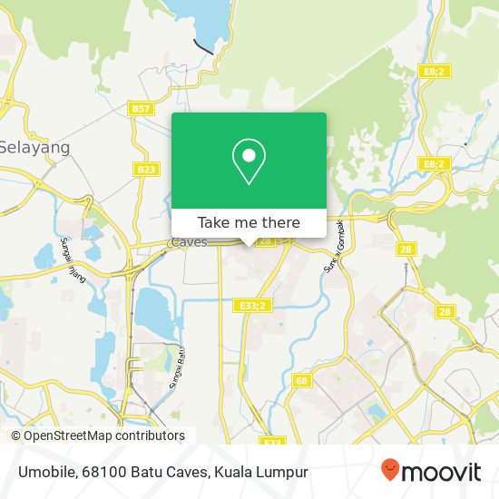 Umobile, 68100 Batu Caves map