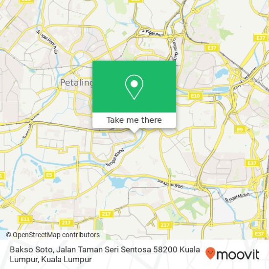 Bakso Soto, Jalan Taman Seri Sentosa 58200 Kuala Lumpur map