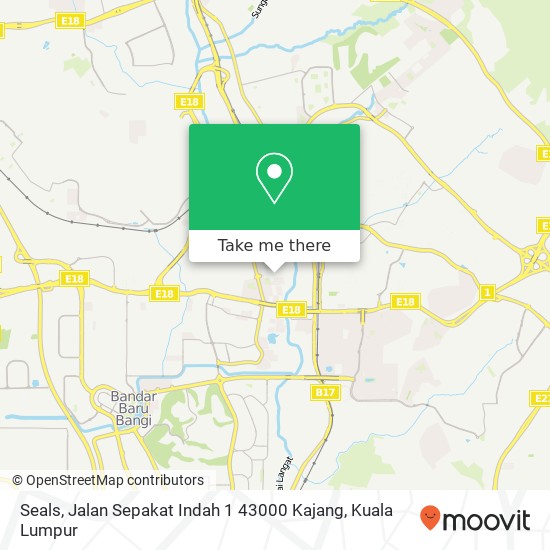 Seals, Jalan Sepakat Indah 1 43000 Kajang map