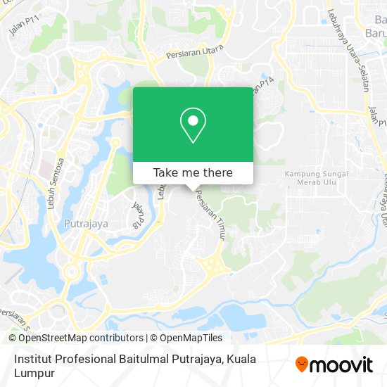 Peta Institut Profesional Baitulmal Putrajaya