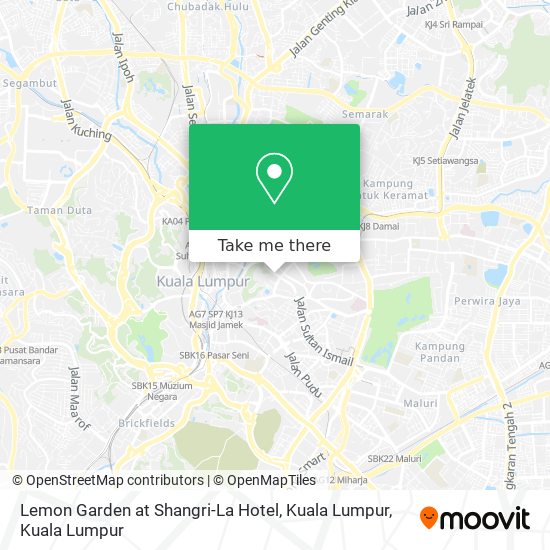 Lemon Garden at Shangri-La Hotel, Kuala Lumpur map