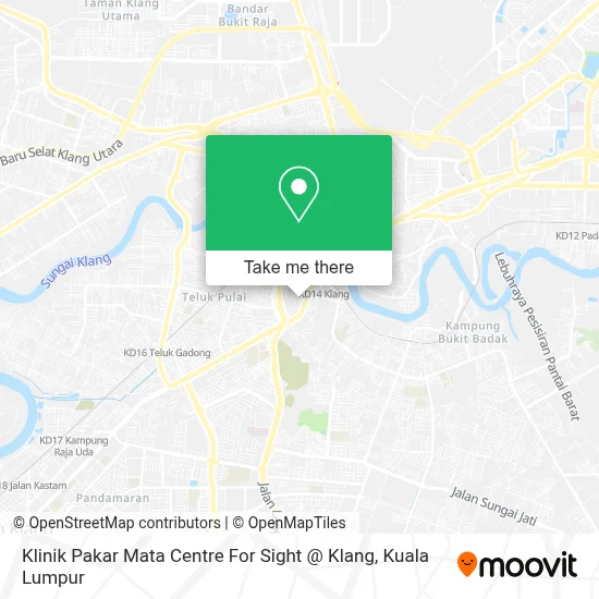 Klinik Pakar Mata Centre For Sight @ Klang map