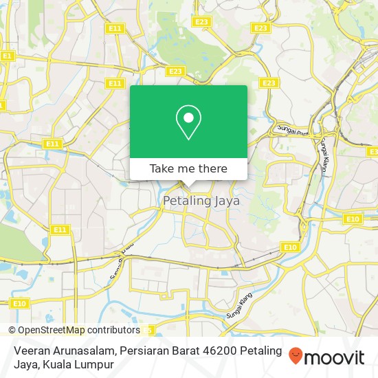 Peta Veeran Arunasalam, Persiaran Barat 46200 Petaling Jaya