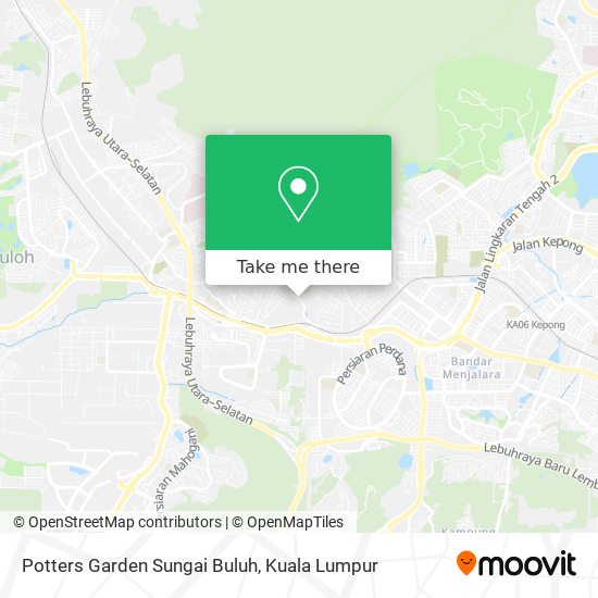 Potters Garden Sungai Buluh map