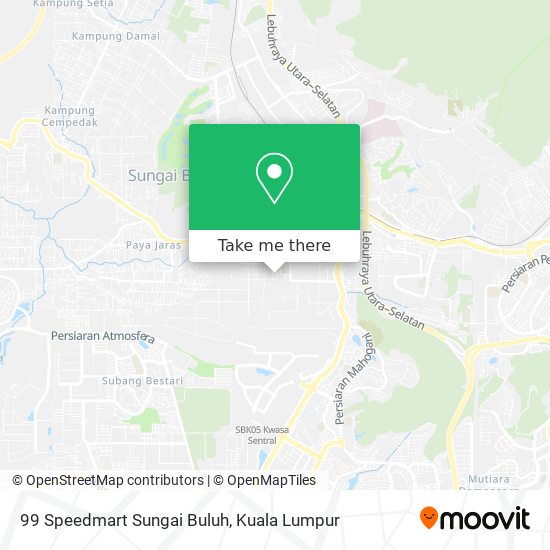 99 Speedmart Sungai Buluh map