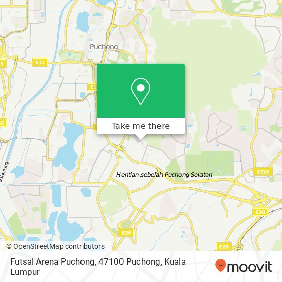 Futsal Arena Puchong, 47100 Puchong map