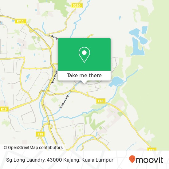 Sg.Long Laundry, 43000 Kajang map