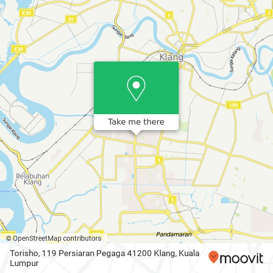 Torisho, 119 Persiaran Pegaga 41200 Klang map