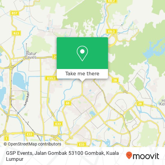 GSP Events, Jalan Gombak 53100 Gombak map