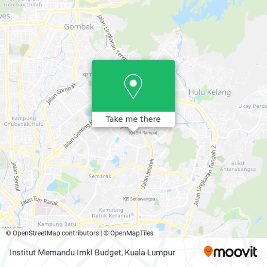 Institut Memandu Imkl Budget map