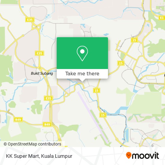 KK Super Mart map