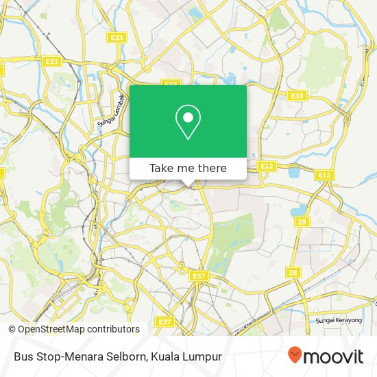 Bus Stop-Menara Selborn map