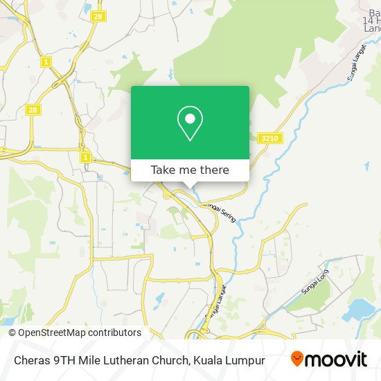 Cheras 9TH Mile Lutheran Church map