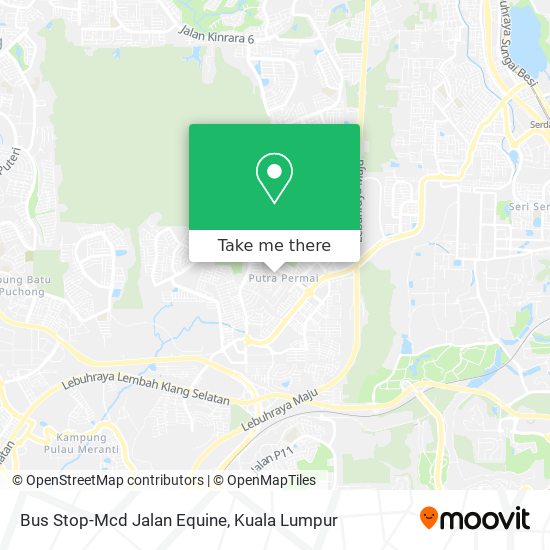 Peta Bus Stop-Mcd Jalan Equine