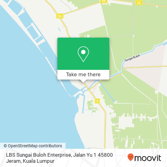 Peta LBS Sungai Buloh Enterprise, Jalan Yu 1 45800 Jeram