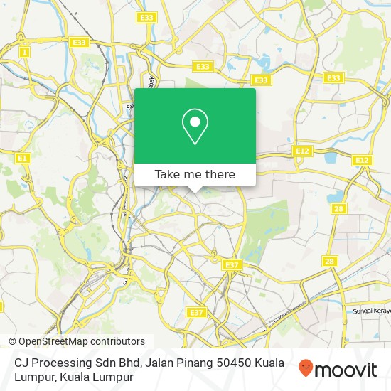 CJ Processing Sdn Bhd, Jalan Pinang 50450 Kuala Lumpur map